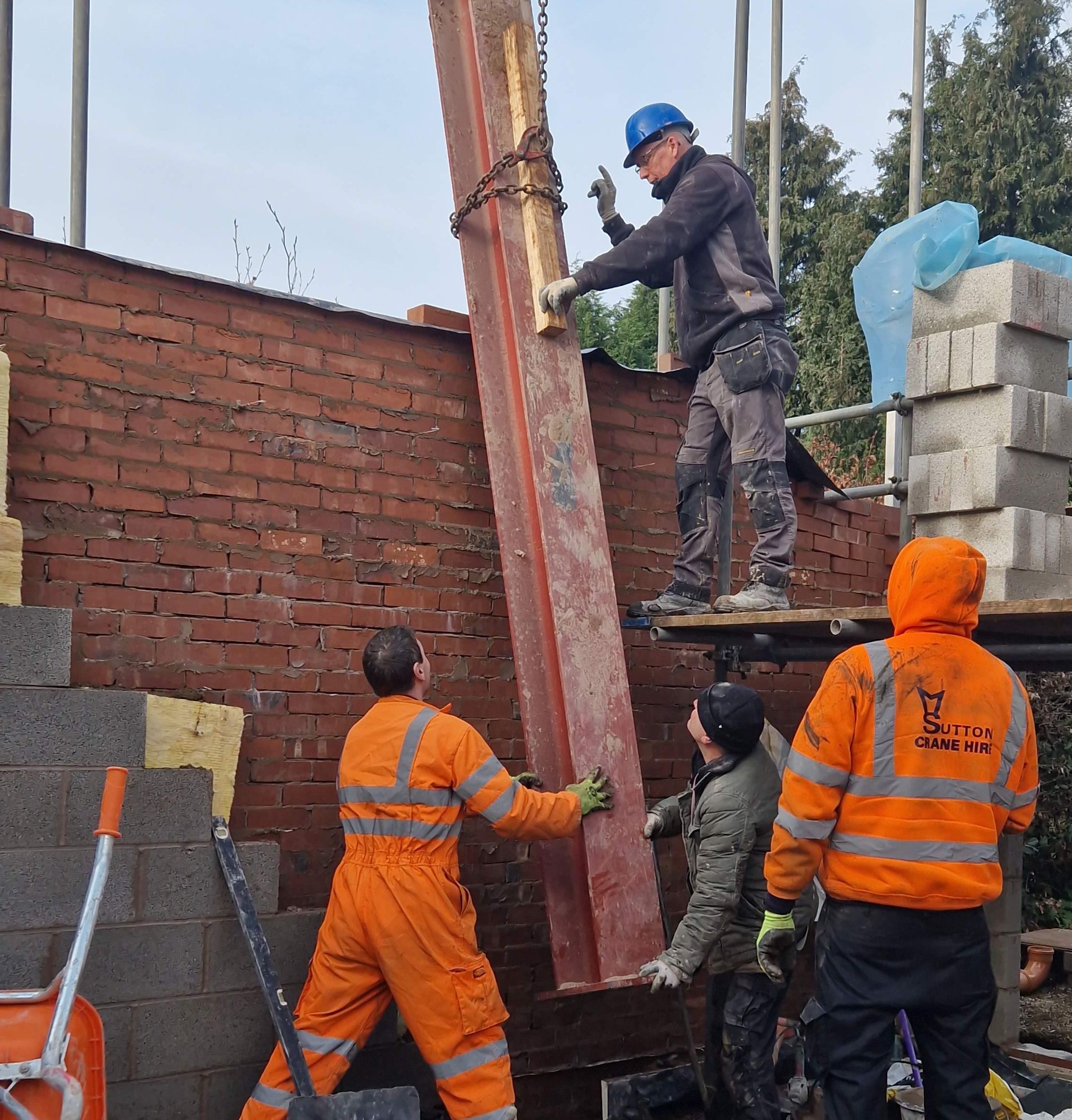 Structural work and steel beams